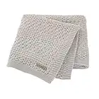 mimixiong Coperta per neonato in cotone 100% ultra morbida per carrozzina e viaggio (Grigio)