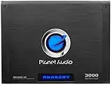 Planet Audio AC3000.1D Anarchy 3000 Watt, 1 Ohm Stable Class D Monoblock Car Amplifier with Remote Subwoofer Control