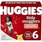 Diapers Size 6 - Huggies Little Snugglers Disposable Baby Diapers, 96ct, One Month Supply