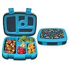 Bentgo® Kids Prints Leak-Proof, 5-Compartment Bento-Style Kids Lunch Box - Ideal Portion Sizes for Ages 3 to 7 - BPA-Free, Dishwasher Safe, Food-Safe Materials (Dinosaur)