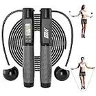 MKHS Cordless Jump Rope with Counter, Digital Jump Ropes for Fitness Exercise for Women Men Kids. Ropeless Smart Skipping Rope for Indoor and Outdoor