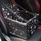 Slopow Siège d'appoint de Voiture pour Les Chiens ou Chats Sac Transport Chien Voiture Housse de rehausseur en Tissu Oxford étanche avec Ceinture de sécurité de Voyage chinots (Noir et Blanc)