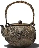 RUIKA Japanese tetsubin Cast Iron Teapot Dragon and phoenix pattern Kettle 1400ml 48 Ounce gift box