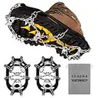 WardWolf Steigeisen Eisstollen Sicherheit Traktion Stollen Schnee Eis Grips 23 Spikes Fit Stiefel Schuhe für Herren Damen Wandern