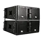 Seismic Audio - SALA-210-Pair - Pair of Passive 2x10 Line Array Speakers with Dual Compression Drivers - PA/DJ Band Live Sound