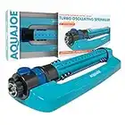 Aqua Joe AJ-OMS18-TRB Indestructible 4500 Sq Ft Variable Width, Turbo Oscillating Sprinkler