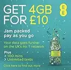 EE 20GB Data Sim includes £10 pre-paid credit, 20GB Data, 500 Minutes & Unlimited Texts