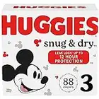 Huggies Snug & Dry Baby Diapers, Size 3 (16-28 lbs), 88 Ct