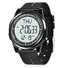 WIFORT Montre Digitale Étanche Sport Homme Femme Multifonction avec Chronomètre EL Rétroéclairage Double Temps Compte à Rebours Alarme, Ultra-Léger et Grand Angle Montre Numerique Cadeau