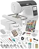 Brother SE2000 Sewing + Embroidery Machine, 5" x 7" Field, Cuts Jump Stitches, Wireless + Grand Slam Bundle Includes 64 Embroidery Threads, 50,000 Designs and More!