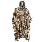 Maodom Traje Ghillie de camuflaje al aire libre, ropa de camuflaje 3D, capa de camuflaje sigiloso, traje Ghillie para observación de aves, actividades en el bosque