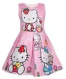 LEMONBABY Girls Unicorn Dress Costumes Fancy Birthday Party Dress up (Kitty Pink, 5Y)