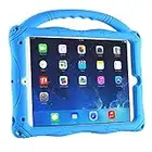 iPad Mini 5 4 3 2 1 Case for Kids,Adocham Lightweight and Shockproof Silicone Cover for Apple 7.9 inch ipad Mini,iPad Mini 2 Case with Foldable Kickstand and Grip Handle(Blue)