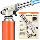 Striludo Culinary Professional Kitchen Butane Torch, Upgrade Creme Brulee Torch, Blow Torch for Cooking, Adjustable Flame with Reverse Use（Butane Gas Not Included）