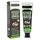 Activated Charcoal Coconut Oil Toothpaste, Natural Teeth Whitening Oral Care Products 100ml