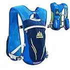 TRIWONDER Chaleco de Hidratación Ligero 5.5L Superior Mochila para Trail Running Ciclismo Marathoner Profesional al Aire Libre Hombre Mujer(Azul - Solo Chaleco)