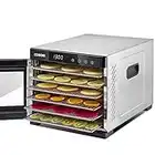 COSORI Deshydrateur Alimentaire Avec 6 Plateaux Inox, 650W, Minuteur 48H, 35 à 75°C, Food Dehydrator 3 Rouleaux de Fruits, 3 Tamis à Mailles, 50 Recettes en Français et en Anglais, Sans BPA CP267-FD