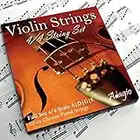 Adagio Pro - Violin Strings - 4/4 Classic Silver Violin String Set / Pack With Ball Ends For Concert Tuning. Expert to Beginners.