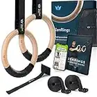 ZenOne Sports Holz-Turnringe in Premium Qualität, splitterfrei, Gymnastikringe mit Griffband, Türanker & Gurten, Trainingsgerät für Fitness, Calisthenics & Turnen, mit E-Book & Workout-Guide & -Video