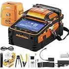 Mophorn AI-9 Fiber Fusion Splicer with 5 Seconds Splicing Time Melting 15 Seconds Heating 7800mah Fusion Splicer Machine Optical Fiber Cleaver Kit for Optical Fiber & Cable Projects