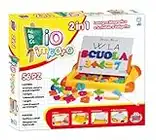 Grandi Giochi GG75000, Lavagna Magnetica 2 in 1 a Valigetta, Multicolore