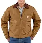 Carhartt Men's Duck Detroit Blanket Lined Canvas Jacket Big And Tall Carhart Brn X-Large Tall