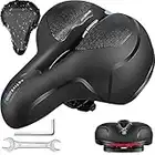 BELSVOR Selle Velo Confortable, Selle Velo avec Boule d'Amortisseur à Double Ressort, Selle Velo Confort Ergonomique, Selle Vélo pour Vélo de Montagne/VTT/Vélos/Vélos Pliants, Selle de Vélo avec Outil