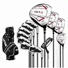 Golf Clubs Complete Set for Men 13 Piece Includes Titanium Golf Driver, 3 & #5 Fairway Woods, 4 Hybrid, 5-SW Irons, Putter and Golf Bag