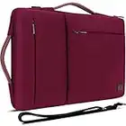 DOMISO 17 pulgadas funda protectora,bolsa de hombro resistente al agua para ordenador portátil compatible con 17.3" Dell Inspiron/MSI GS73VR Stealth Pro/Lenovo IdeaPad 300 320 321/HP ENVY 17, Fucsia