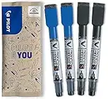 PILOT V Board Master S, Whiteboardmarker, 4er Set (Blau, Schwarz)