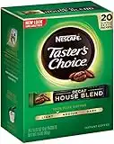 Nescafe Taster's Choice Decaf House Blend Instant Coffee, 20 Count Single Serve Sticks