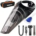 Reserwa Aspirateur de Voiture 12V 106W Portable Aspiration Plus Puissante Automatique Cordon d'alimentation Sac de Transport Brosse de Nettoyage (Noir)