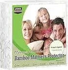 Utopia Bedding Waterproof Bamboo Mattress Protector King 200 GSM, Fits 17 Inches Deep, Mattress Cover, Breathable, Fitted Style with Stretchable Pockets