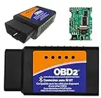 OBD2 Bluetooth + Support Francais 7/7J - LIT ET EFFACE Les Codes ERREURS en 3 Min ! Valise de Diagnostic Tous VÉHICULES - Android et iPhone - Vendeur Francais avec Support 7/7J