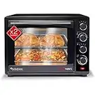 TurboTronic Mini Oven with Double Glazed Electric Grill Pizza Oven with Timer Function