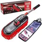 Car Duster Exterior Scratch Free,Soft Car Brush Kit for Car,Truck,SUV,RV and Motorcycle,Wax Cotton Hair,Car Dusters With Extendable Handle,Duster for car Cleaning,Dust Pollen Removing,No Lint…