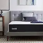 Lucid 14 Inch King Mattress – Plush Memory Foam Mattress – Bamboo Charcoal Foam – Gel Infused – Hypoallergenic Foam Mattress– Bed-In-A-Box- CertiPUR-US Certified, White