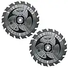 2 x Topstools CS15018T_2 150mm 18T 10mm Bore TCT CSB150A1 Saw Blades Compatible with Ryobi ONE Plus RWSL1801 18V