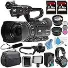 JVC GY-HM250 GY-HM250U UHD 4K Streaming Camcorder + 64GB SDXC Card + 62mm 3 Piece Filter Kit + 62mm Wide Angle Lens + 62mm 2X Lens QAN0067-003 Microphone + Sony MDR-7506 Headphones Bundle