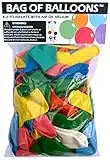 Bag of Balloons - 72 ct. Assorted Color Latex Balloons