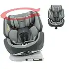 Migo Siège Auto isofix One 360 pivotant Groupe 0+/1/2/3 (0-36kg) - Inclinable et évolutif