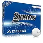 Srixon AD333 Golf Ball, Men, White, 12 Balls