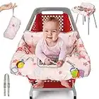 Pillani Shopping Cart Cover for Baby, 2-in-1 High Chair Cover for Restaurant Seat, AntiSlip Babies Shopping Cart Cover, Buggy Cover, Grocery Cart Cover for Baby Girl/Boy- Baby Items Gift, Cart Hammock