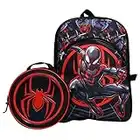 Marvel Spider-Man Suit Logo 16" Kids Backpack and Lunch Bag Set