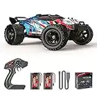 PHOUPHO Remote Control Car 1:18 Scale 45Km/h, 4WD RC, Drift Off-Road Upgraded Brush Motor with Two Rechargeable Batteries, Hobbyist Grade for Adults, Toy Gift Kids and, Blue