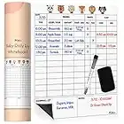 Mewl Baby Daily Log Whiteboard - Reusable Baby Tracker to Log Feeding, Diapers & Sleep - Newborn Baby Journal & Schedule Chart for New Parents, Nanny, Babysitter - Pregnancy & New Mom Gift