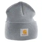 Carhartt - Acrylic Watch Cap - Grey Branded Beanie ski hat…
