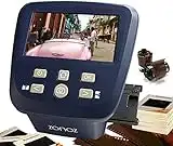 zonoz FS-5 Digital Film & Slide Scanner - Converts 35mm, 126, 110, Super 8 & 8mm Film Negatives & Slides to JPEG - Includes Large Bright 5-Inch LCD & Easy-Load Film Inserts Adapters