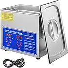 VEVOR Ultraschallreiniger 3L Reiniger ultraschallgerät Ultraschallreinigungsgerät Ultrasonic Cleaner mit Heizung Digital Timer for glasses Jewellery False Teeth Coins