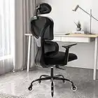 KERDOM Silla de Oficina ergonómica de Escritorio, con reposacabezas Ajustable, reposabrazos, Soporte Lumbar, antidolor de Espalda, Silla de Oficina, 150 kg/330 LB